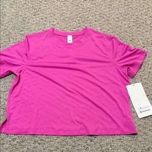 lululemon athletica Bright Pink Short Sleeve Tee